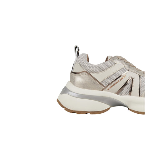 Sneakers Donna Victoria in pelle e mesh, con dettagli laminati